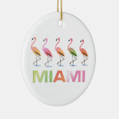 März der tropischen Flamingos MIAMI Keramikornament (Rechts)
