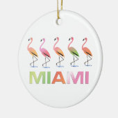 März der tropischen Flamingos MIAMI Keramikornament (Links)