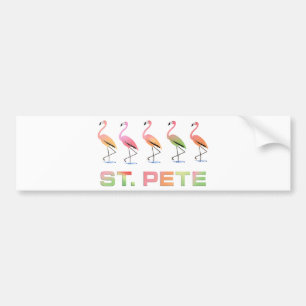 März der tropischen Flamingos - St. Peter Autoaufkleber