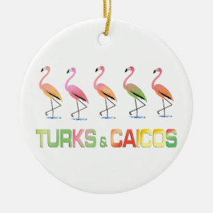 März der tropischen Flamingos TÜRKEN u. des CAIC Keramik Ornament