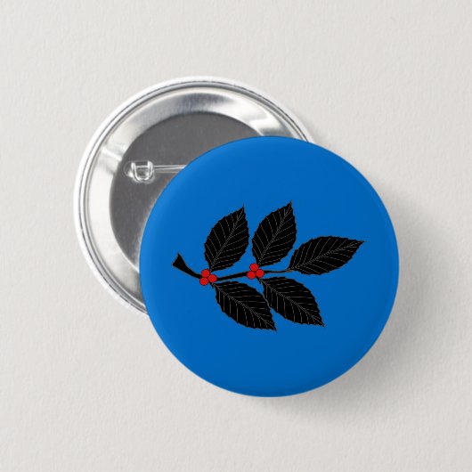 März des Abzeichens Alderford Populace Button (Vorne & Hinten)