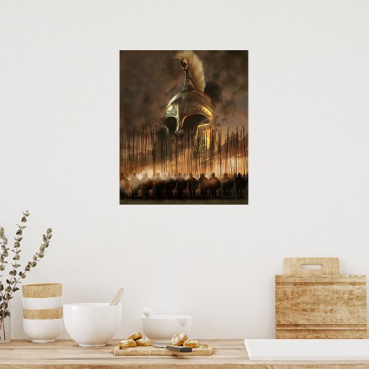 März des griechischen Phalanx Poster (Küche)