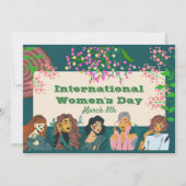 März des Internationalen Frauentags 8. Einladung (Vorderseite)