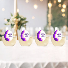 März des Internationalen Frauentags in bunten Face Weinglas Ohne Stiel