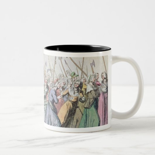 März eines Versailles, eines Versailles der Frauen Zweifarbige Tasse (Rechts)