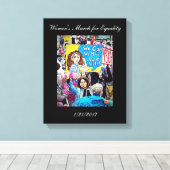 März für Gleichberechtigung - Mauer Leinwanddruck (Insitu (Holzboden))