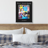 März für Gleichberechtigung - Mauer Leinwanddruck (Insitu (Schlafzimmer))