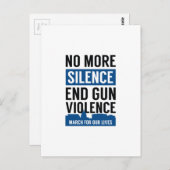 März für unser Leben Postkarte (Vorne/Hinten)