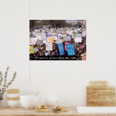 März für unser Lives Gun Kontrolle Kundgebung Post Poster (Küche)