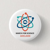 März für Wissenschaft - Adelaide - Button (Vorderseite)