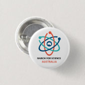 März für Wissenschaft - Australien - Button (Vorne & Hinten)