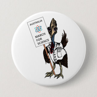 März für Wissenschaft Australien - Cassowary - Button
