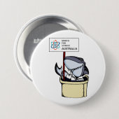 März für Wissenschaft Australien - Haifisch - Button (Vorne & Hinten)