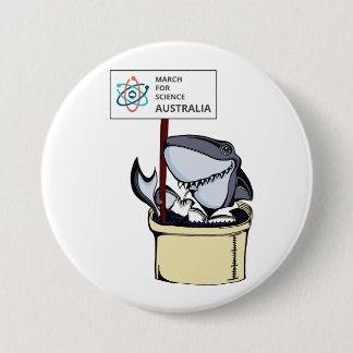 März für Wissenschaft Australien - Haifisch - Button