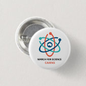 März für Wissenschaft - Cairns - Button (Vorne & Hinten)