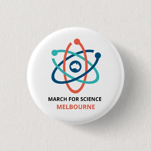 März für Wissenschaft - Melbourne - Button (Vorderseite)