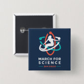 März für Wissenschaft: San Diego - Button (Vorne & Hinten)
