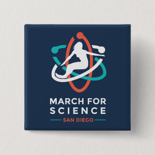 März für Wissenschaft: San Diego - Button