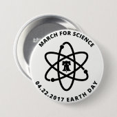 März für Wissenschafts-Philadelphia-Button Button (Vorne & Hinten)