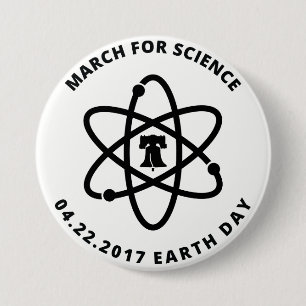 März für Wissenschafts-Philadelphia-Button Button
