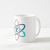 März für Wissenschafts-Philadelphia-Farblogo-Tasse Kaffeetasse (VorderseiteRechts)