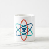 März für Wissenschafts-Philadelphia-Farblogo-Tasse Kaffeetasse (Mittel)