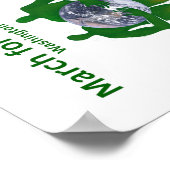 März für Wissenschaftsposter Poster (Ecke)