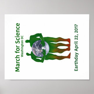 März für Wissenschaftsposter Poster