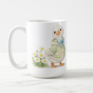 März Gans Gänseblümchen niedlich Valentinstag Illu Kaffeetasse