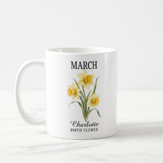 März-Geburtsblume Narzisse Kaffeetasse