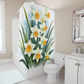 März Geburtsmonat Blume. Spring Daffodil Duschvorhang (Beispiel)