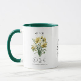 März Geburtstag Monat Blume Daffodil Geburtstagsge Tasse