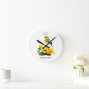 März Geburtstag Monat Blume Lebendige Geburtstagsg Runde Wanduhr