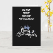 ***MÄRZ GEBURTSTAG*** WISHER KÖNIGIN KARTE (Gelbe Blume)