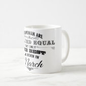 März-Geburtstags-Tasse Kaffeetasse (VorderseiteRechts)