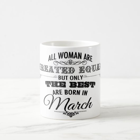 März-Geburtstags-Tasse Kaffeetasse (Mittel)