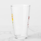 März Geburtswunde Blume Wasserfarben Glas (Links)