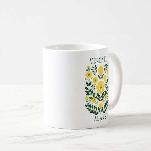MÄRZ GERTH BLUME DAFFODIL KAFFEETASSE (VorderseiteRechts)