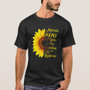 März Girl 1970 T 51 Years Old 51St Birthday Gift T-Shirt
