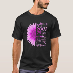 März Girl 2002 T 20 Years Old 20th Birthday Gift T-Shirt