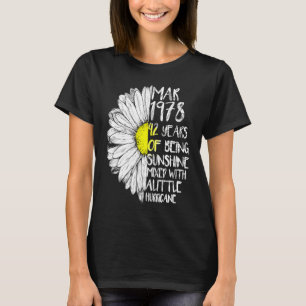 MÄRZ Girl Made 1978 42. Sonnenschein Hurrikan Bi T-Shirt