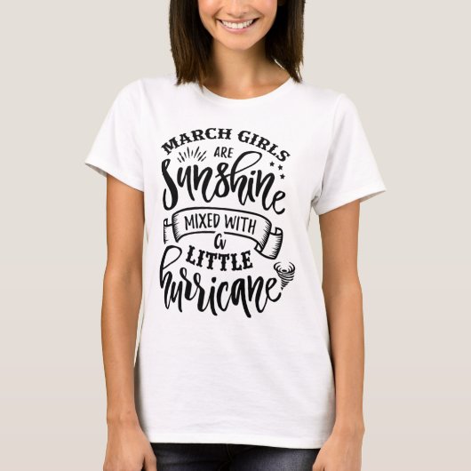 März Girls sind Sunshine Mixed Little Hurricane T-Shirt (Vorderseite)