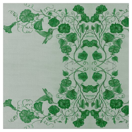 März Green Hummingbird Stoff (Muster)