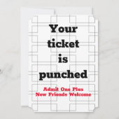 März-Halterung Basketball Party beobachten Einladung (Rückseite)