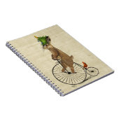 März Hare auf Penny Farthing 3 Notizblock (Rechte Seite)