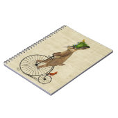 März Hare auf Penny Farthing 3 Notizblock (Linke Seite)