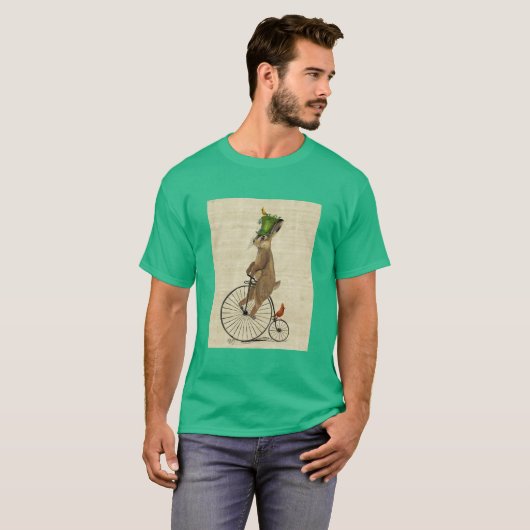 März Hare auf Penny Farthing 3 T-Shirt (Vorne ganz)