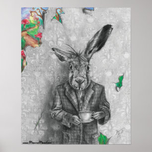 März Hare Poster Alice im Wunderland Poster