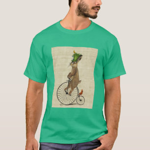 März-Hasen auf Penny-Farthing 3 T-Shirt