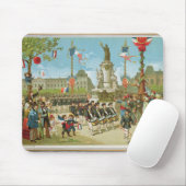 März-Hinter im Place de la Republique Mousepad (Mit Mouse)